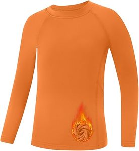 Camiseta de Manga Larga de Protección Solar con Diseño de Llamas, Camiseta de Natación de Poliéster Resistente - Product Image 2