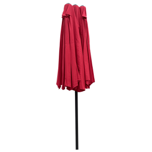 Extra Large 15Ftx9Ft ombrellone doppio lato impermeabile doppio ombrelli a manovella bocchette di vento per il mercato all'aperto tavolo da giardino - Product Image 5