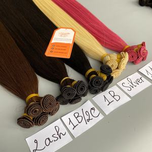 Extensions de cheveux Remy vietnamiens soyeux non traités de haute qualité en gros, tissages simples noués à la main avec services ODM/OEM - Product Image 2