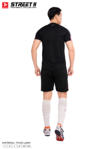 Ensemble de maillot de football Just Play Street II, col roulé, imprimé par transfert thermique, séchage rapide, respirant, 100% polyester, manches courtes, unisexe - Product Image 3