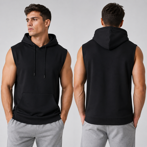 Sudadera sin mangas: mejora tu ropa deportiva con una prenda transpirable, duradera y elegante. Totalmente personalizable para tu marca. Servicio OEM. - Product Image 3