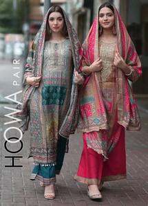 2026 Ensemble Kurta Midi, Pantalon et Dupatta en Mousseline de Soie Lourde Tissée 100% Soie, Col Rond, Manches Longues, Style Bohème Charmant - Product Image 2