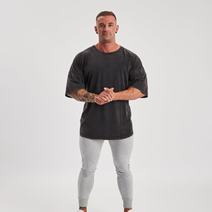 T-shirts pour hommes vintage effet usé délavé à l'acide avec impression graphique personnalisée 100% coton avec sérigraphie – Prix abordable, vente en gros - Product Image 6
