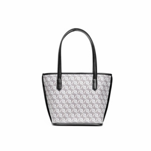 Sacs fourre-tout en cuir synthétique microfibre à motif géométrique personnalisé pour femmes, avec fermeture éclair, poignée souple, grande capacité, sac seau durable - Product Image 1