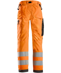 Pantalones de Trabajo de Alta Visibilidad para Hombre, Reflectantes, Resistentes al Agua, Material de Pana, Bolsillos, Corte Regular, Uso en Exteriores, Logotipo Frontal - Product Image 2