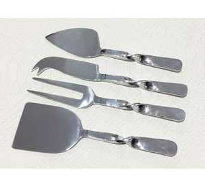 3 Piece Stainless Steel <b>Cheese</b> Utensil <b>Set</b> with Wood Handles Eco-Friendly Oven Safe Kitchen Tools - Product Image 2