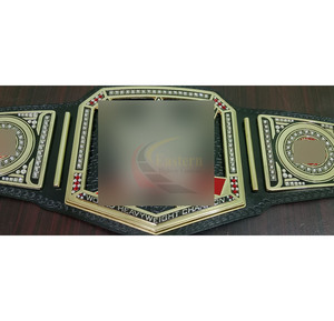 Heavyweight Fully Custom Design Logos CNC Championship Belt Gold Plated Durable Comfortable MMA - Product Image 1