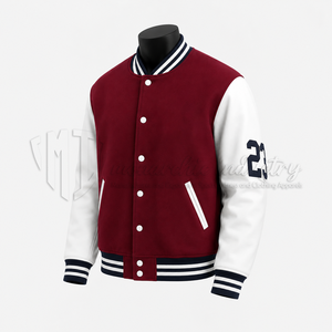 Chaqueta Varsity de Lana y Cuero de Alta Calidad, Proveedor de Chaquetas Letterman Personalizadas de Estilo Urbano - Product Image 3