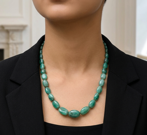 Collar de Turquesa, Collar de Cuentas en Capas, Collar de Piedras Preciosas Naturales, Collar Hecho a Mano para Mujer, con Cierres de Plata 925 - Product Image 1