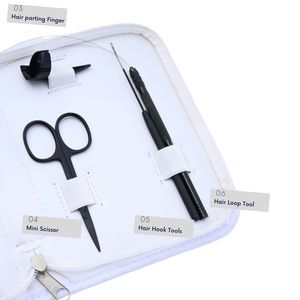 ชุดอุปกรณ์ต่อผมไมโครลิงค์แบบมืออาชีพ คีมเปิด-ปิดวงแหวนไมโคร  ตะขอเกี่ยวผม  ชุดเครื่องมือร้อยลวด - Product Image 4