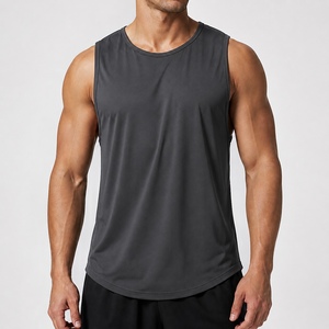 Custom Logo <b>Men</b> Sleeveless Gym Tank <b>Top</b> Quick Dry Breathable <b>Muscle</b> Fit Workout Running Fitness Sports Vest Lightweight Activewe - Product Image 3