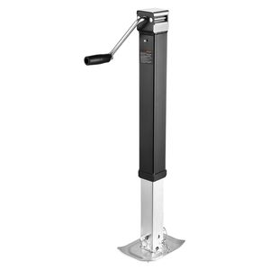 Martinetto Girevole per Rimorchio in Metallo con Capacità di 8000 Libbre, Montaggio su Tubo Saldato e Maniglia Ergonomica da 15 Pollici - Product Image 1