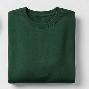 Men's Fleece Crewneck Sweatshirt Classic Fit Heavyweight Pullover Casual Breathable Long Sleeve Solid Color Activewear <b>Jumper</b> - Product Image 2