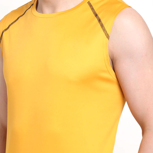 เสื้อกล้ามออกกำลังกายไซส์ใหญ่พิเศษสำหรับผู้ชาย สีดำ ผ้าฝ้าย เสื้อกล้ามผู้ชาย คอกลม แขนกุด แบบยูนิเซ็กซ์ - Product Image 6