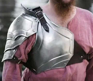 Auténticas hombreras de acero medievales, armadura de pecho hecha a mano para cosplay de caballero, disfraz de Halloween, recreaciones históricas, esmalte duro - Product Image 5