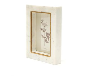 Stone Era Premium <b>White</b> Marble Photo <b>Frame</b> Modern Handmade for Lightweight Vertical Decor for Home Office & Hotel - Product Image 3