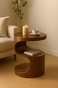 โต๊ะกาแฟไม้สไตล์โบราณสุดสร้างสรรค์สำหรับ2025โต๊ะน้ำชาดีไซน์ทึบสำหรับอพาร์ทเมนต์ขนาดเล็กรับประทานอาหารเฟอร์นิเจอร์บ้านสำหรับห้องนั่งเล่น - Product Image 3