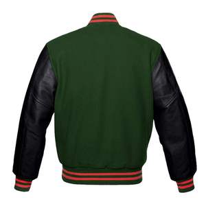 Blousons universitaires décontractés GENERSA SPORTS en toile noire 100 % coton pour hommes et femmes, col montant de haute qualité, logo frontal, à capuche - Product Image 5
