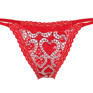 กางเกงชั้นในผู้หญิงแบบ Thong ผ้าฝ้ายถักเนื้อนุ่ม ทรงกลาง เอวสูง เซ็กซี่ แห้งเร็ว ไร้ตะเข็บ เหมาะสำหรับใส่ไปทะเล - Product Image 4