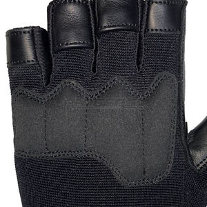 Guantes negros de levantamiento de pesas con logo personalizado, equipo de fitness transpirable, guantes para entrenamiento de fuerza en el gimnasio para hombres y mujeres - Product Image 5