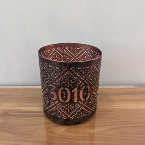 Porte-bougie votif vintage en fer fait main 5,5x5,5x6 pouces, design artisanal, centre de table, décoration pour la maison, mariage, Ramadan - Product Image 1