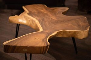Mesa de Centro Wayon de Diseño Moderno y Ecológico con Tapa de Mármol y Base de Madera, Garantía de 5 Años para Muebles Pequeños - Product Image 4