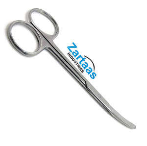 Tijeras Quirúrgicas Curvas Northbent de Acero Inoxidable de Alta Calidad, 13 cm, con Costura Ligada, Kit Quirúrgico Clase II, Manual, Certificado CE - Product Image 3