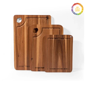 Planche à découper en bois massif avec surface lisse, planche à découper de cuisine durable pour un usage quotidien - Product Image 2