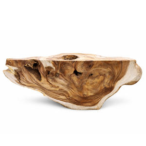 Mesa Consola de Madera Exótica Suar, Diseño Rústico y Duradero, Mesa Auxiliar Única de Una Sola Pieza, Estilo Moderno para Sala de Estar, Casa de Campo o Villa - Product Image 5