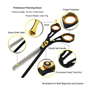 Tijeras de Peluquería Ligeras de Acero Inoxidable para Diestros, de 6 Pulgadas, con Logotipo Personalizado, Precio al por Mayor - Product Image 2