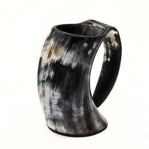 Jarra Vikinga Hecha a Mano con Base de Madera - Vaso Ecológico y Duradero para hidromiel, cerveza y cerveza de malta, Regalo para recreación medieval - Product Image 2
