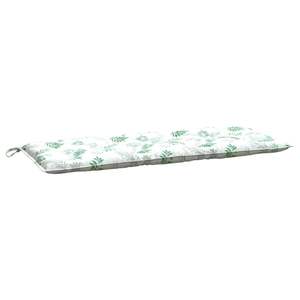 2 cuscini per panca da giardino con motivo a foglie verdi, 47,2x19,7x2,8 pollici, in tessuto, migliorano il tuo spazio esterno, eleganza e comfort! - Product Image 4