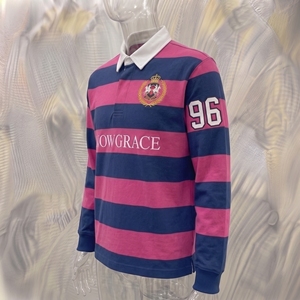 เสื้อรักบี้ลายทางสโนว์เกรซแขนยาว ปกคอพับ ปักโลโก้ ทรงปกติ สำหรับผู้ใหญ่ ทุกฤดูกาล - Product Image 2
