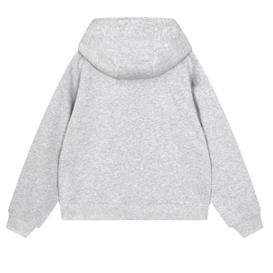 Sweat-shirts à capuche surdimensionnés pour hommes personnalisés avec fermeture éclair latérale, sweat-shirt à capuche en coton uni délavé à l'acide, streetwear vintage - Product Image 2