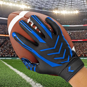 Best Selling Full Finger American Football Gloves for Adult Team Wear Custom Printed Design Training American Football GLoves - Product Image 2