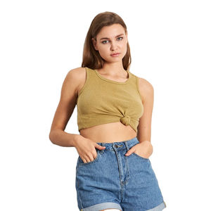 Débardeur Femme Personnalisé en Coton Pur, Couleur Unie, Doux et Respirant, Idéal pour l'Été – Vente en Gros - Product Image 5