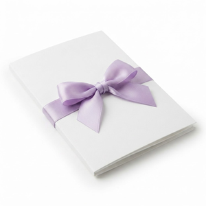Cinta de satén de una sola cara de 25 mm, color lavanda morado claro, directo de fábrica, 5 rollos x 8 metros, para cestas de regalo, decoración nupcial, exhibición en tiendas - Product Image 2
