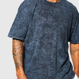 Breathable Customized New Style <b>Drop</b> shoulder Men Oversized <b>Acid</b> Wash T Shirts Wholesale OEM Fashion <b>Acid</b> Washed T Shirt - Product Image 3