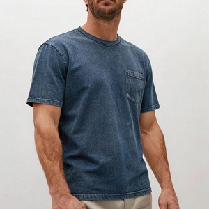 Camiseta Retro OEM 100% Algodón Grueso para Hombre, Talla Grande, Impresión DTG, Logotipo, Lavado Ácido, Estilo Vintage, Personalizada - Product Image 1