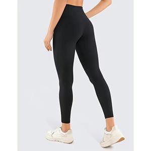 Leggings de sport taille haute unis, anti-cellulite, effet froncé fessier, sans couture, en Spandex/Nylon, extensibles dans les quatre sens - Product Image 4