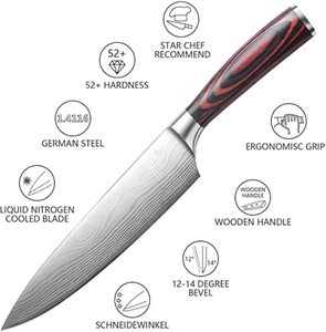 LEGACY BLADES Professional Damascus Steel Chef <b>Knife</b> Wood Handle Handmade Eco-Friendly Razor <b>Sharp</b> <b>Kitchen</b> <b>Knife</b> OEM Supplier - Product Image 2