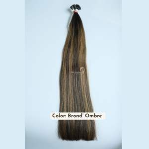 Extensiones de Cabello con Punta Plana Pre-Adheridas con Queratina, Color Rojo, Extensiones de Cabello Humano Vietnamita Original, Precio al por Mayor - Product Image 5