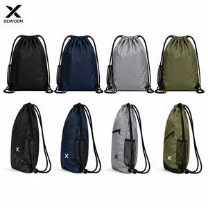Bolsa Deportiva con Cordón y Logotipo Personalizado, Mochila Deportiva Impermeable Ligera, Bolsa con Cierre y Bolsillo con Cremallera, OEM ODM Poliéster - Product Image 2