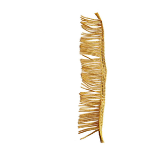 Frange en fil d'or avec pompons, écologique, couture à la main pour vêtements, taille 5 cm, personnalisable par Hamza Badges - Product Image 4