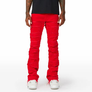 Pantalones Vaqueros de Mezclilla Personalizados para Hombre, Corte Regular, Algodón, Diseño Recto, Ligeros, con Bolsillos, Casuales y a la Moda - Product Image 1