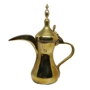 Crafted Arabic Coffee Dallah Metal Pot for Serving Arabic Coffee Guest Use - Product Image 3