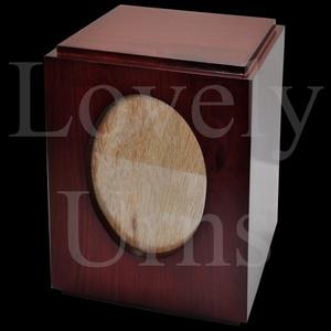 Urne funéraire en bois avec couvercle coulissant, finition cerise, taille moyenne pour adulte, pour cendres commémoratives, vente en gros - Product Image 5