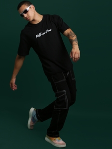 T-shirt Polo Homme 100% Coton Oversize Bleu Uni Imprimé Doux Confortable Style Fitness Manches Courtes Streetwear Tricoté - Product Image 2