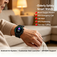 Reloj Inteligente Android 9.0 2026 para Cuidado de Personas Mayores, con Tarjeta SIM, GPS, Monitor de Ritmo Cardíaco, SOS, Salud, 4G