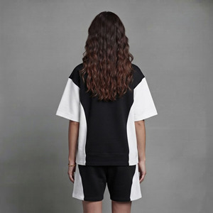 Sur mesure, meilleure qualité, 100% vêtements décontractés d'été pour femmes, dentelle brodée, manches courtes, coupe régulière, respirant, hip hop, uni 2 - Product Image 3